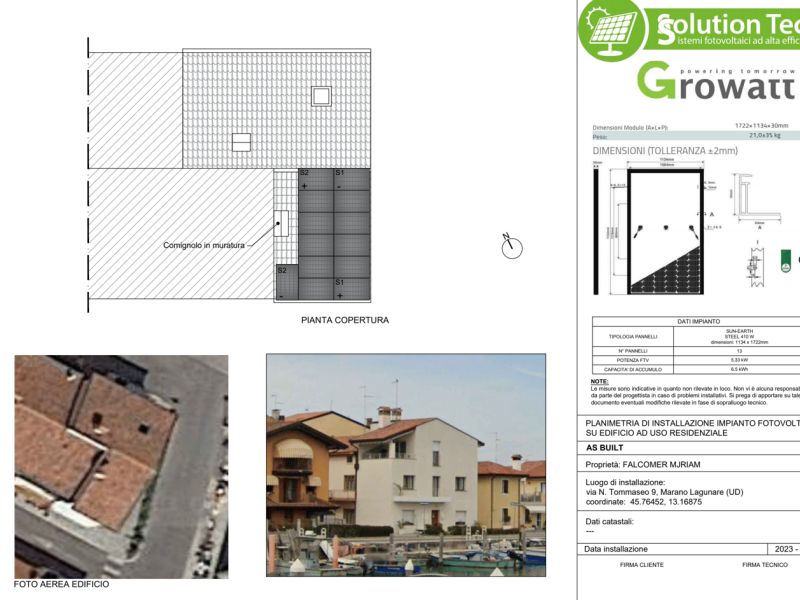 Impianto Fotovoltaico a Marano Lagunare (UD)