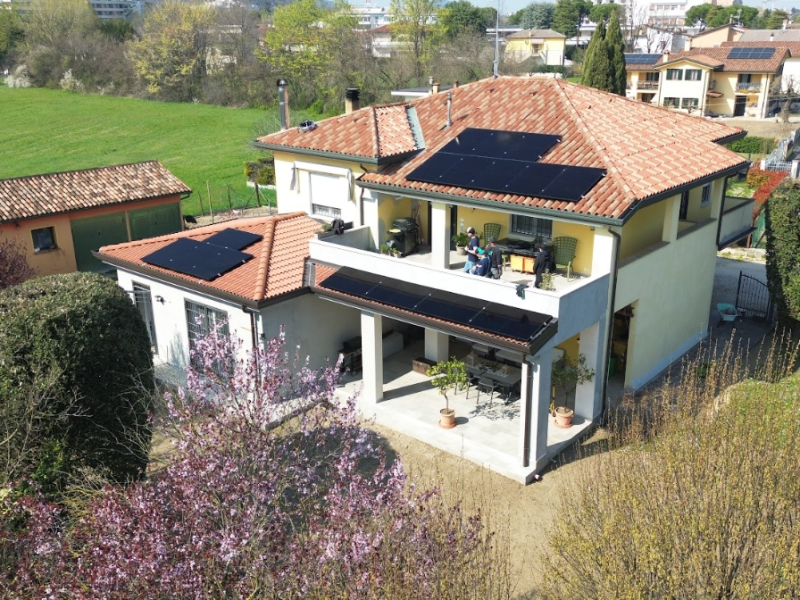Impianto fotovoltaico a Montegrotto Terme - marzo 2025