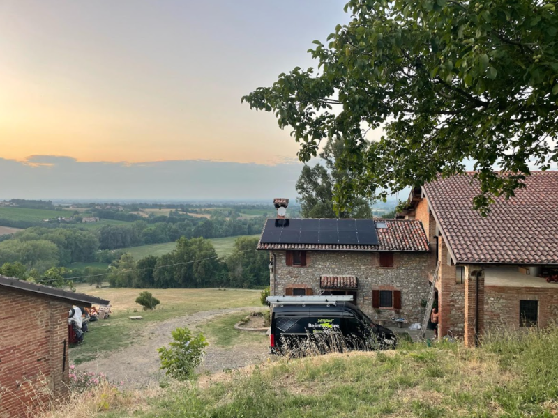 Impianto Fotovoltaico a <br> Castell'Arquato (PC)